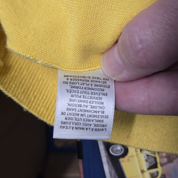 Halogen Mustard Yellow Lightweight Button-Front Cardigan Sweater – Size S - Picture 9 of 9